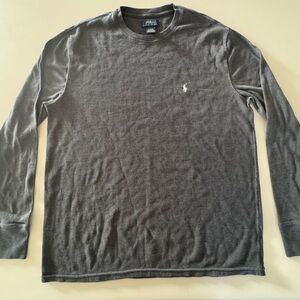 Polo by Ralph Lauren Charcoal Long Sleeve Tee